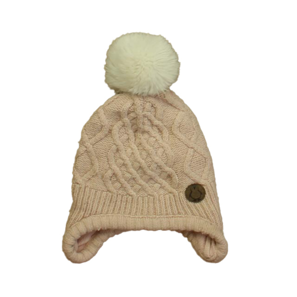 Unknown Brand Girls Pink Winter Hat size: 6-12 Months